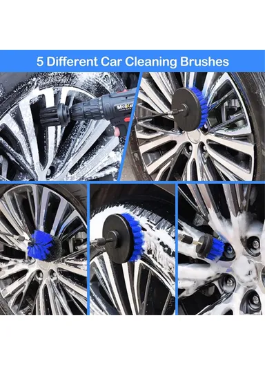 22Pcs/Set Car Cleaning Tools Kit Auto Detailing Brush Set For Cleaning Wheels, Dashboard, Interior, Exterior