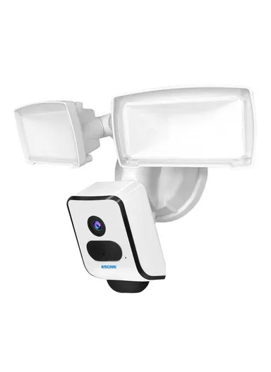 3.0MP WiFi Camera Waterproof PIR Motion Detection Night Vision Security Floodlight Camera QF612 - EU Plug