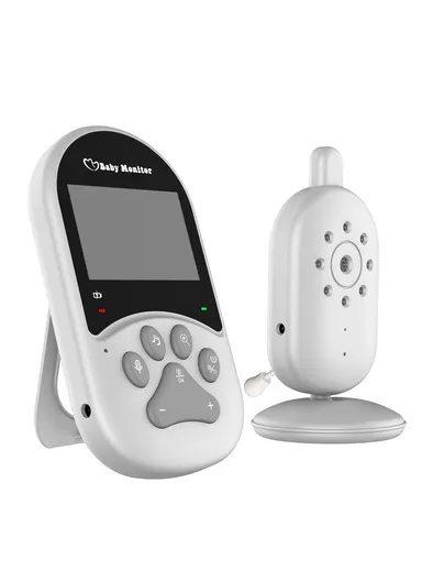 1200mAh 2.4-inch Screen Wireless Baby Monitor Night Vision Video Baby Camera 2-Way Audio Monitoring Device With Temperature Display 660 - EU Plug