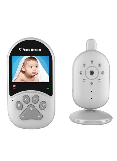 1200mAh 2.4-inch Screen Wireless Baby Monitor Night Vision Video Baby Camera 2-Way Audio Monitoring Device With Temperature Display 660 - EU Plug