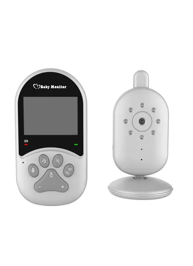 1200mAh 2.4-inch Screen Wireless Baby Monitor Night Vision Video Baby Camera 2-Way Audio Monitoring Device With Temperature Display 660 - EU Plug