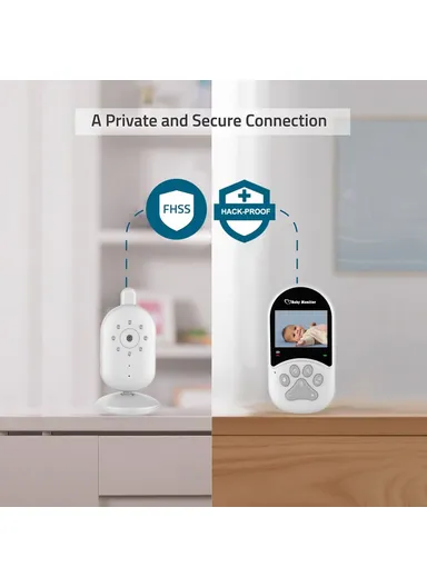 1200mAh 2.4-inch Screen Wireless Baby Monitor Night Vision Video Baby Camera 2-Way Audio Monitoring Device With Temperature Display 660 - EU Plug