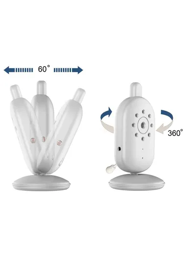 1200mAh 2.4-inch Screen Wireless Baby Monitor Night Vision Video Baby Camera 2-Way Audio Monitoring Device With Temperature Display 660 - EU Plug