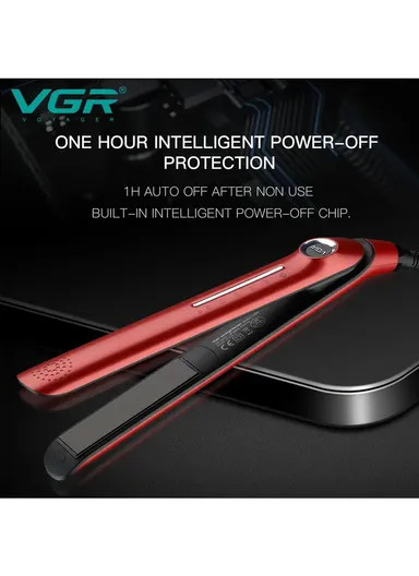 43-47W 230°C Digital LED Display Professional Adjustable Temperature Hair Straightener V-566R