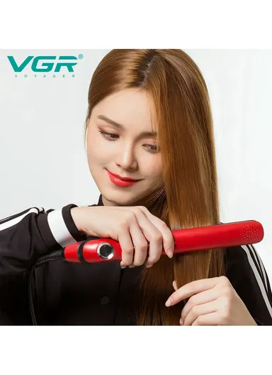 43-47W 230°C Digital LED Display Professional Adjustable Temperature Hair Straightener V-566R