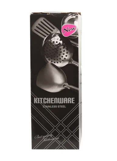 5 PCS Stainless Steel Kitchen Tool Set With Stand LE-16 (D14 x H41)cm