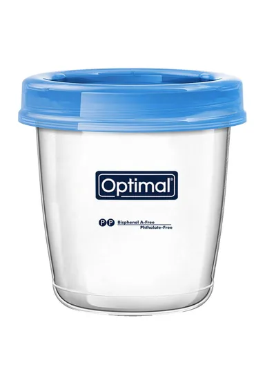Optimal P.P Wide Neck Food &amp; Milk Storage Cups 180ml