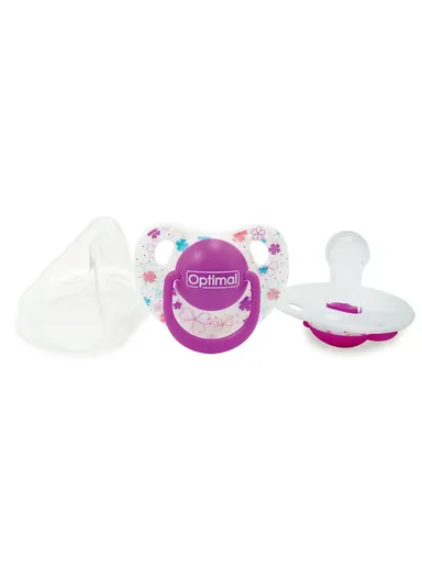 Optimal Round Nipple Silicone Pacifier 0+ OPB-0106