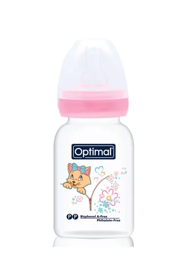 Optimal Long and Slim Feeding Bottle Suitable for Teeth 140ml