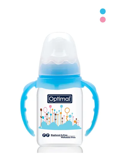 Optimal Neck Feeding Bottle With Handle 180ml