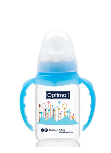 Optimal Neck Feeding Bottle With Handle 180ml