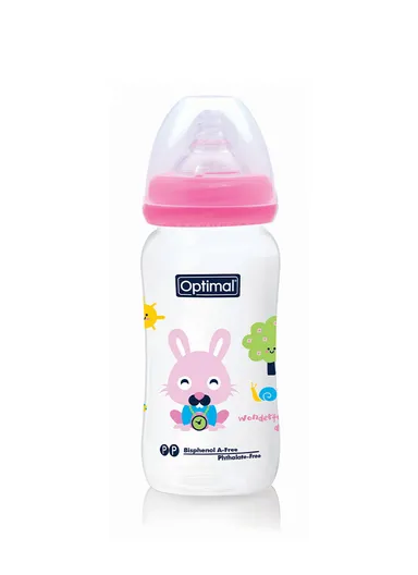 Optimal PP Wide Neck Feeding Bottle 300ml