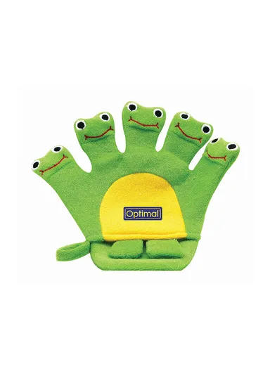 Optimal Bath And Exfoliating Sponge For Children With a Hand Design