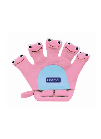 Optimal Bath And Exfoliating Sponge For Children With a Hand Design