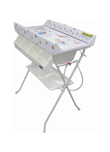 Baby Bath And Changing Table With Four Wheels OPB-1203 (D62 x W97 x H101)cm