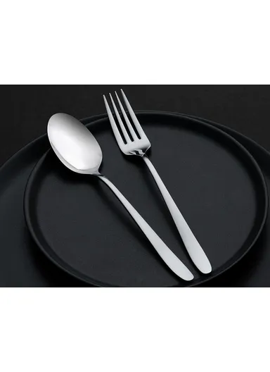 3 Pieces Sultan Mirror Finish Gel. Vacuum Dessert Fork Set 2.5 / 170 mm - Silver