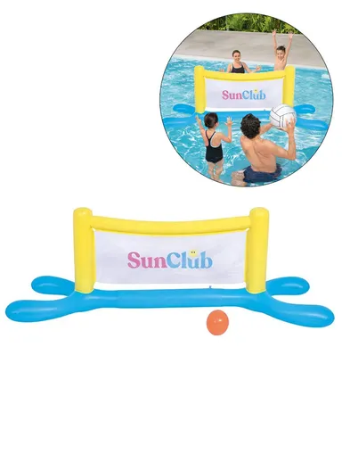 Inflatable Volleyball Sports Kit For Pools With Inflatable Ball 35035 (L±239cm x W74cm x H76)cm