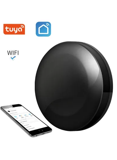 Tuya Smart Universal Wifi IR Remote Controller For Air Conditions, Fans &amp; TVs (L6.7 x W6.7 x H1.9)cm