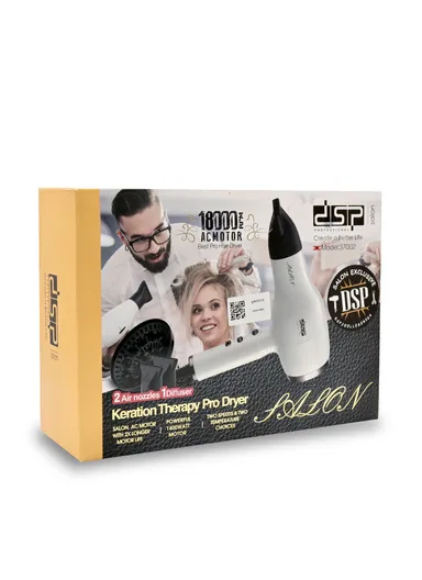 1400W Hair Dryer with Adjustable Speeds &amp; Temperatures, 16800-18000 High-Speed Hair Dryer 37002 - Black